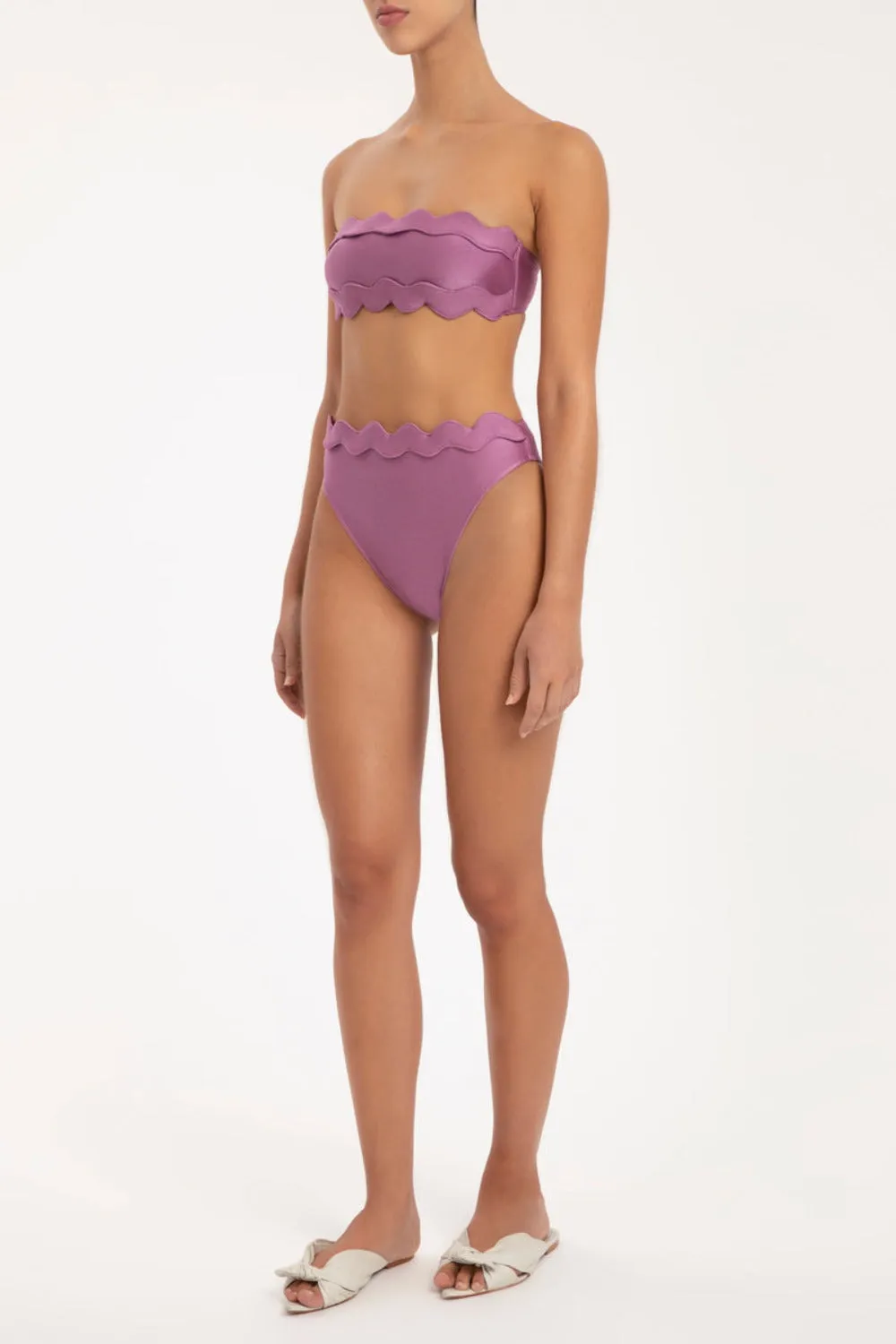 ADRIANA DEGREAS Moves High Leg Bandeau Bikini