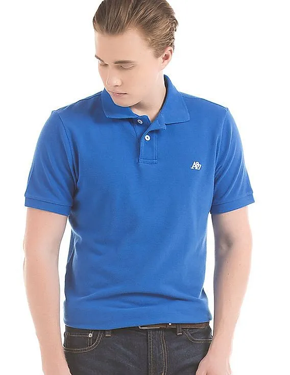 Aeropostale Royal Blue Pique Polo Shirt