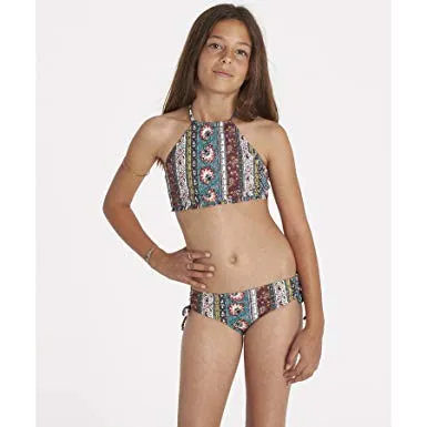 Billabong Girls Hippy Ditsy Hi Neck Bikini