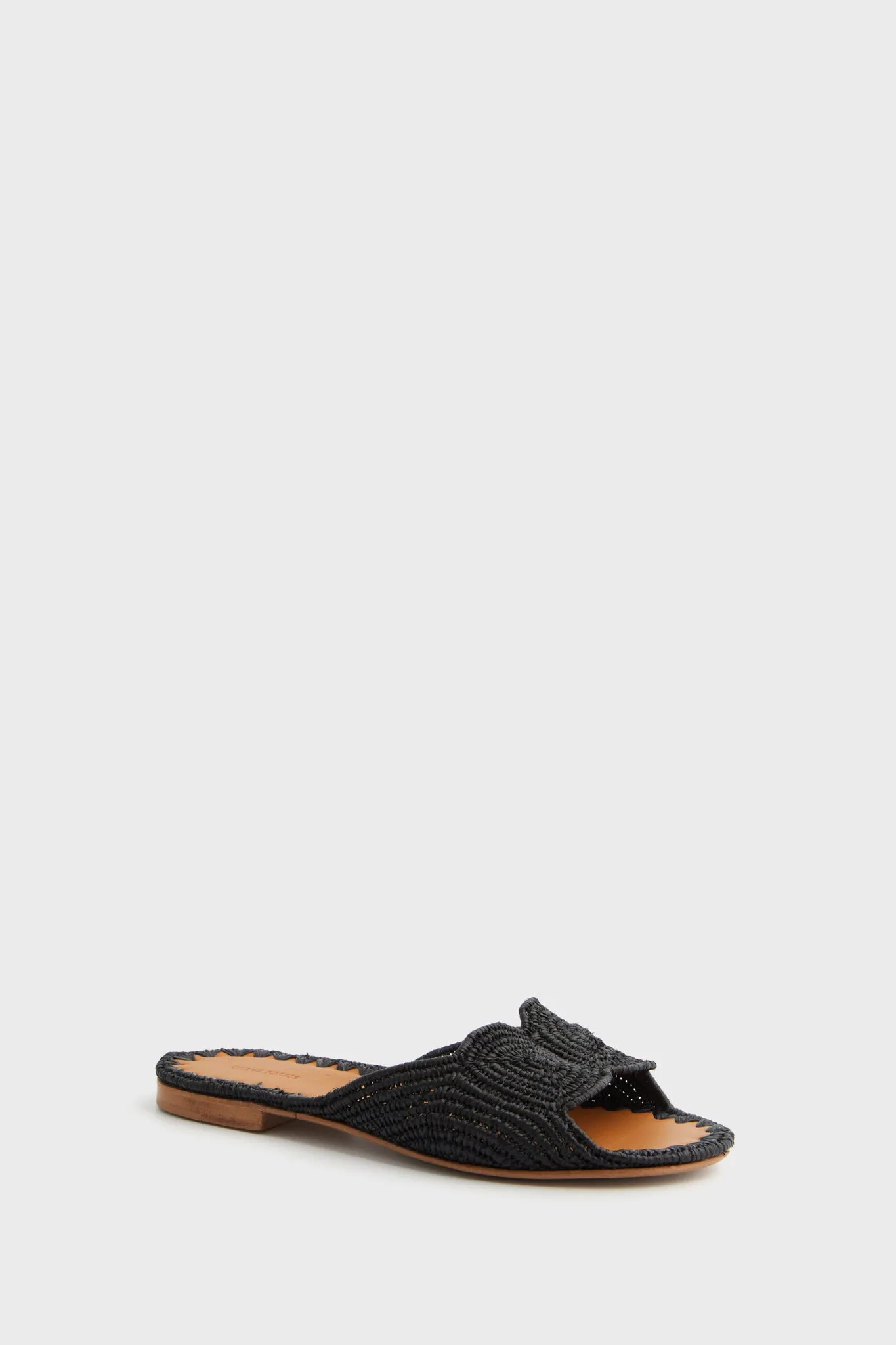 Black Raffia Naima Sandals