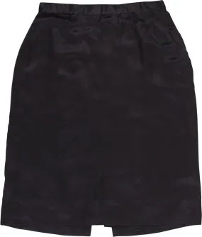 Black Satin Skirt | ThriftTale