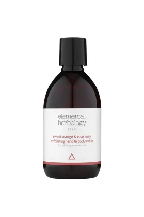 Body | Sweet Orange and Rosemary Exfoliating Hand and Body Wash 290ml | Elemental Herbology