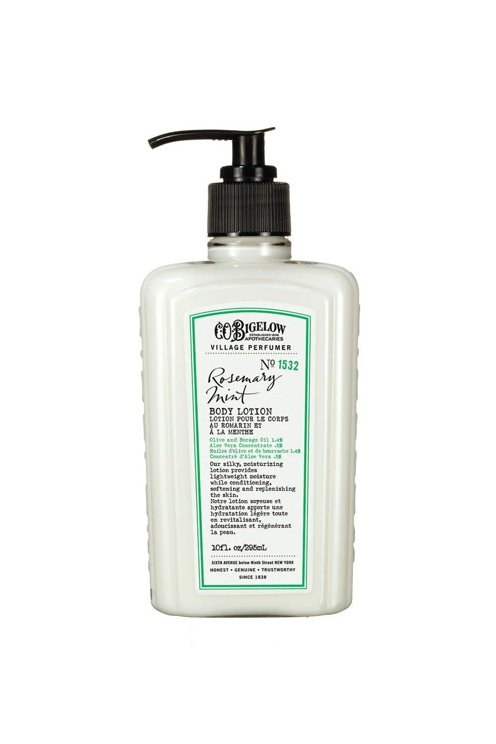 Body | Village Perfumer Body Lotion, Rosemary Mint - No. 1532 296ml | Co Bigelow