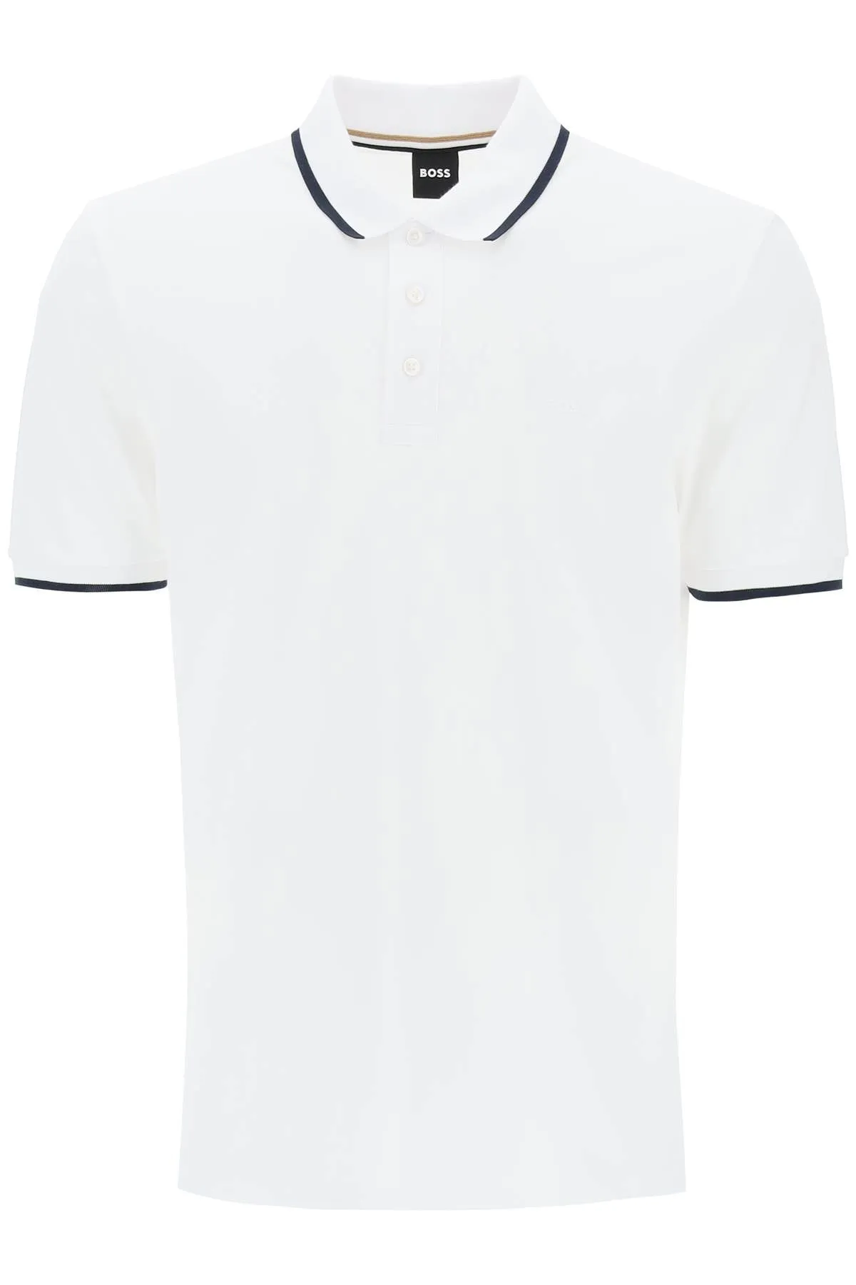 BOSS polo shirt with contrasting edges