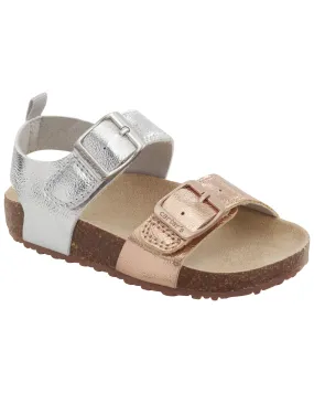 Carter's / OshKosh Toddler Buckle Faux Cork Sandals