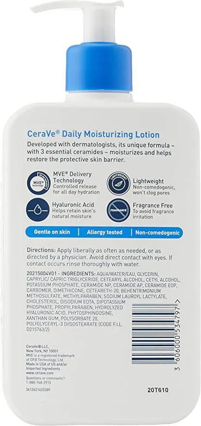 Cerave Daily Moisturizing Lotion, 16oz