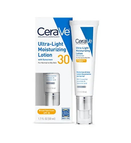 Cerave Ultra Light Face Lotion Spf30 Moist With Sunscreen 1 7 Oz