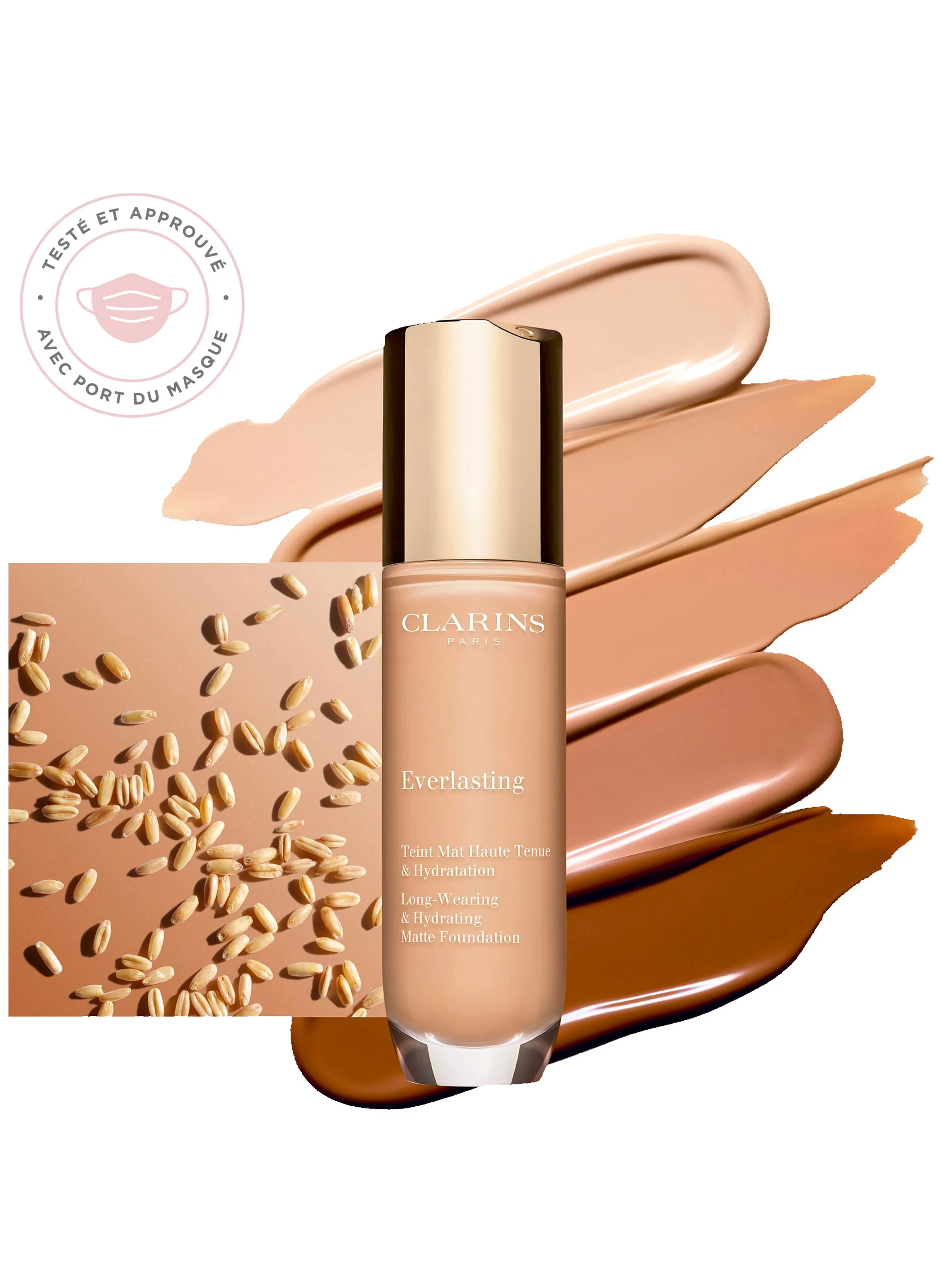 CLARINS  Everlasting Long-Wearing amp; Hydrating Matte Foundation - Beige