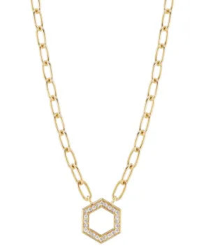 Diamond Hex Foundation Chain Necklace