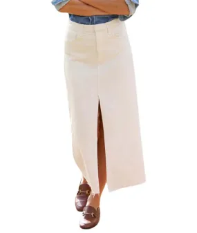 Donnybrook Denim Skirt - Natural