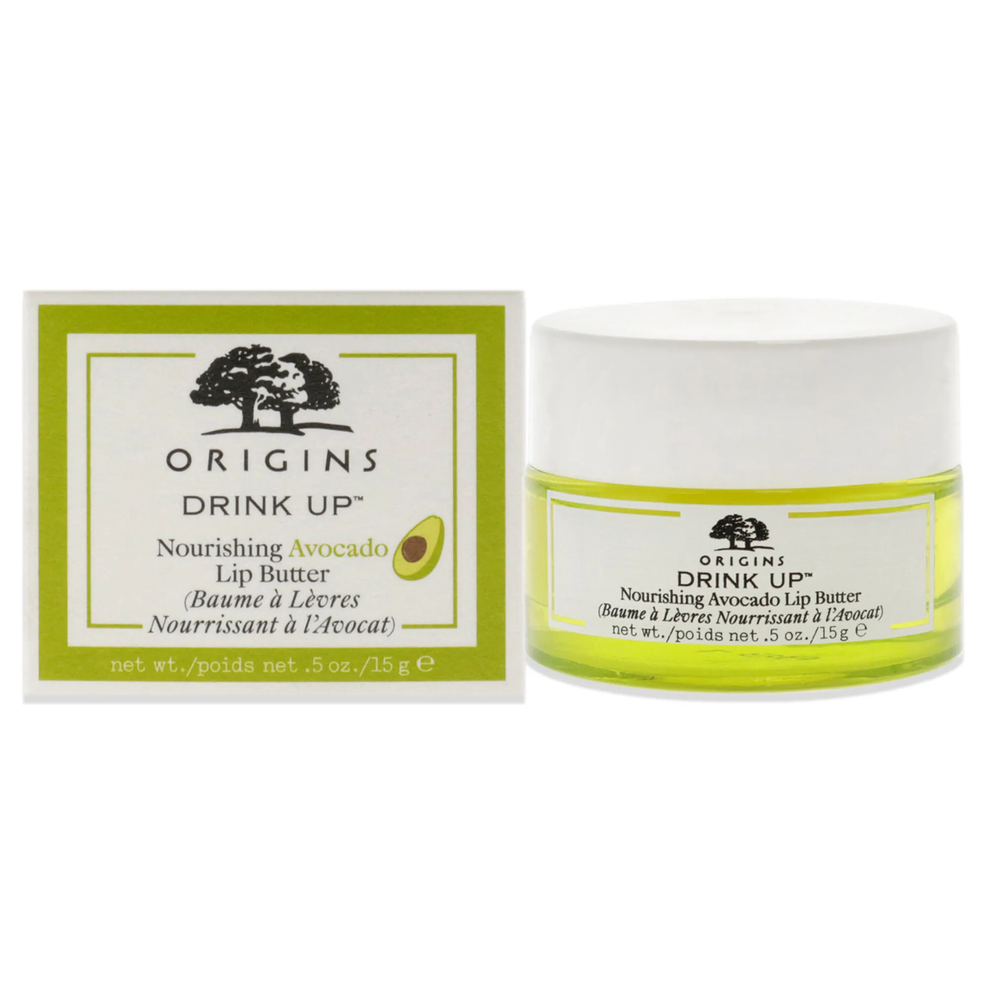 Drink Up Nourishing Avocado Lip Butter by Origins for Unisex - 0.5 oz Lip Balm