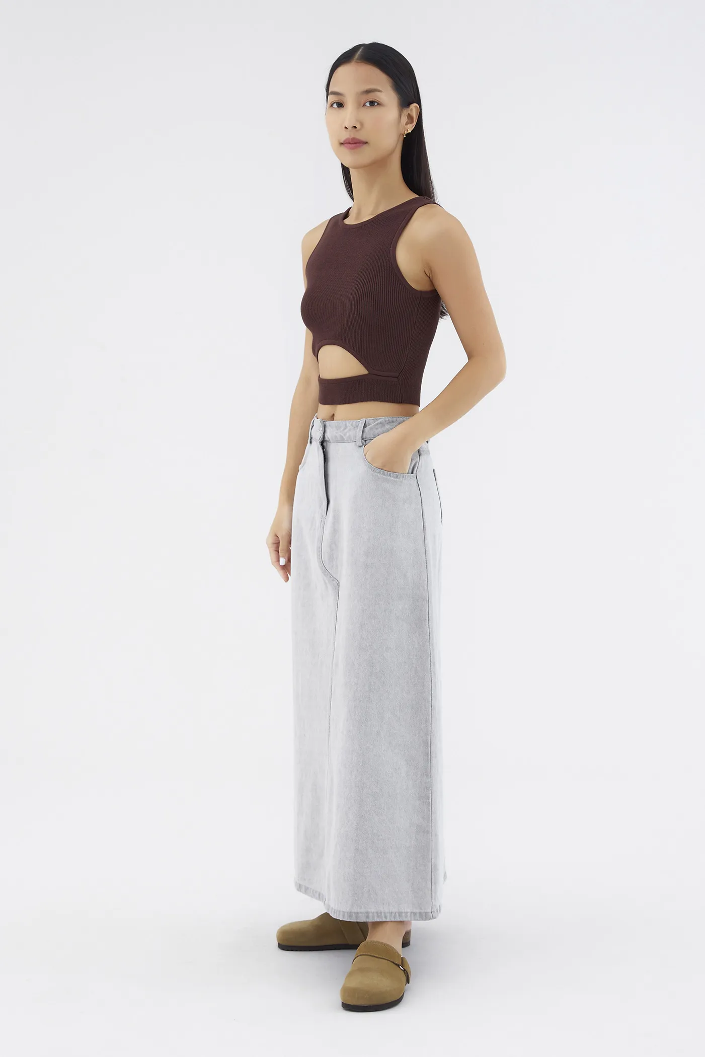 Felisca Cut-Out Crop Tank