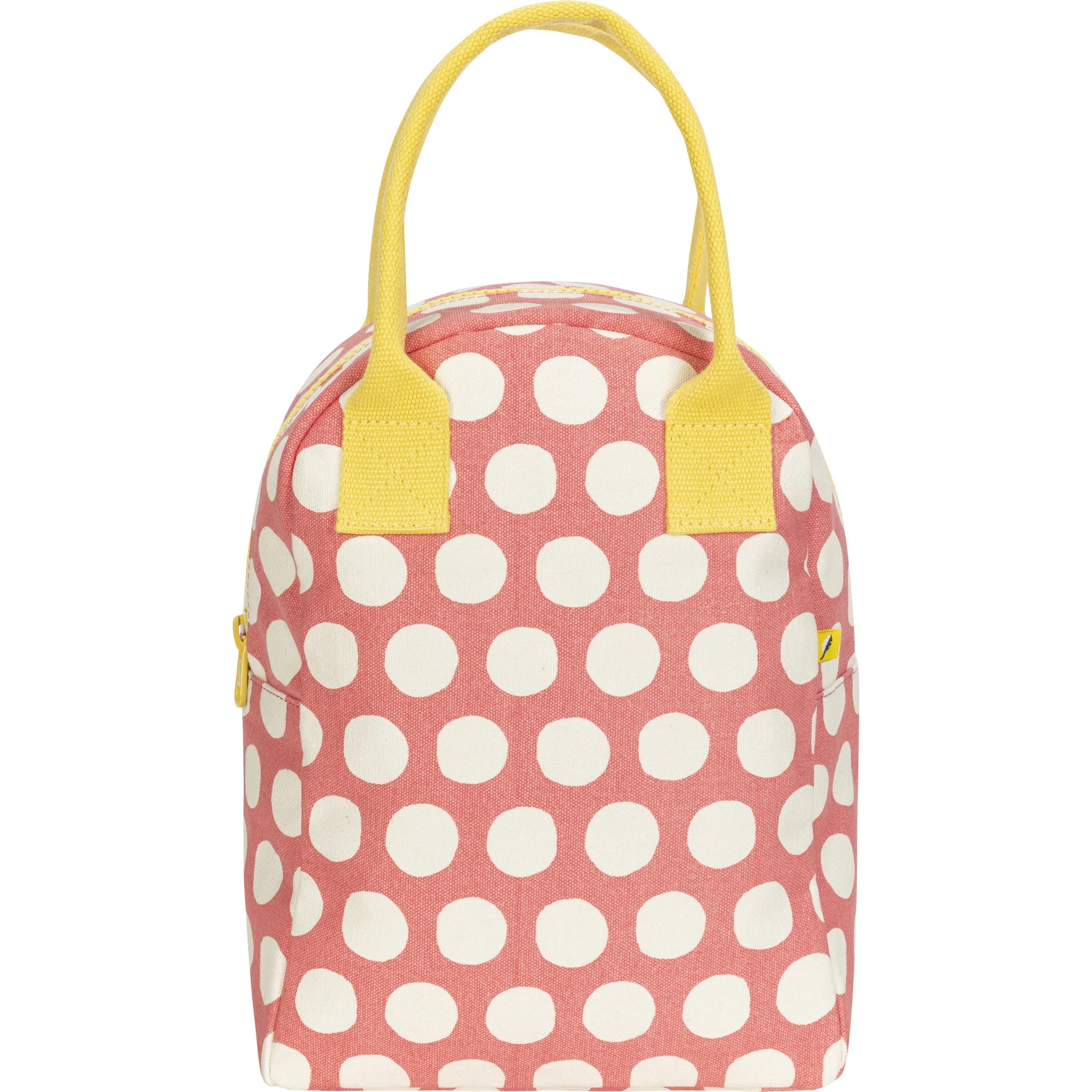 Fluf Dots Zipper Lunch Bag, Pink