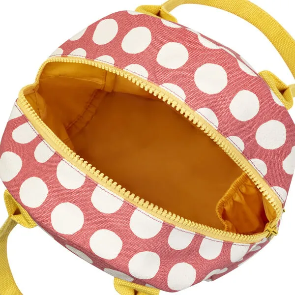 Fluf Dots Zipper Lunch Bag, Pink