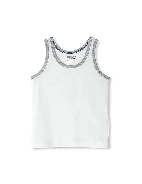 GAP Boys White Ringer Tank