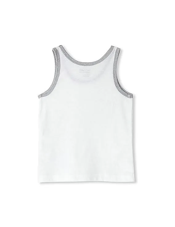 GAP Boys White Ringer Tank