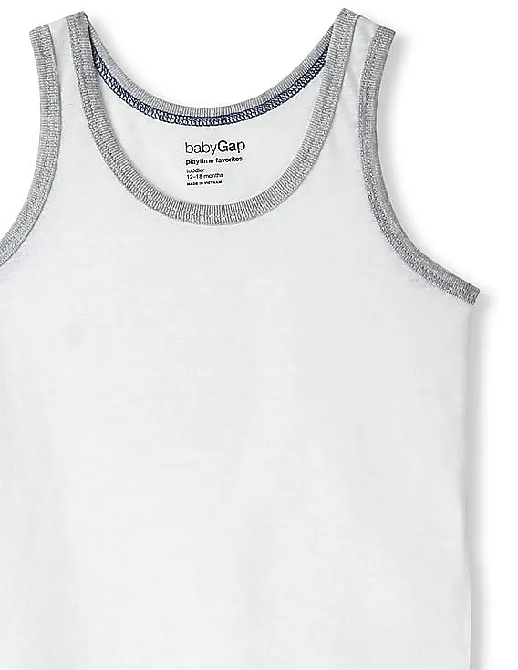 GAP Boys White Ringer Tank