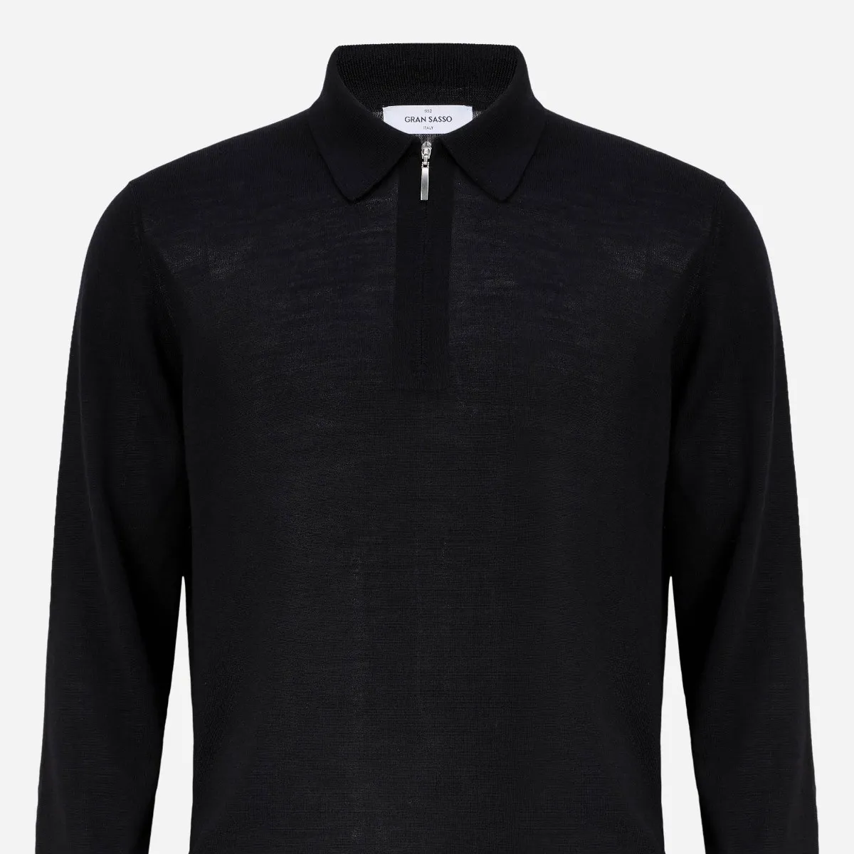 GRAN SASSO   Half Zip Cashmere Polo 