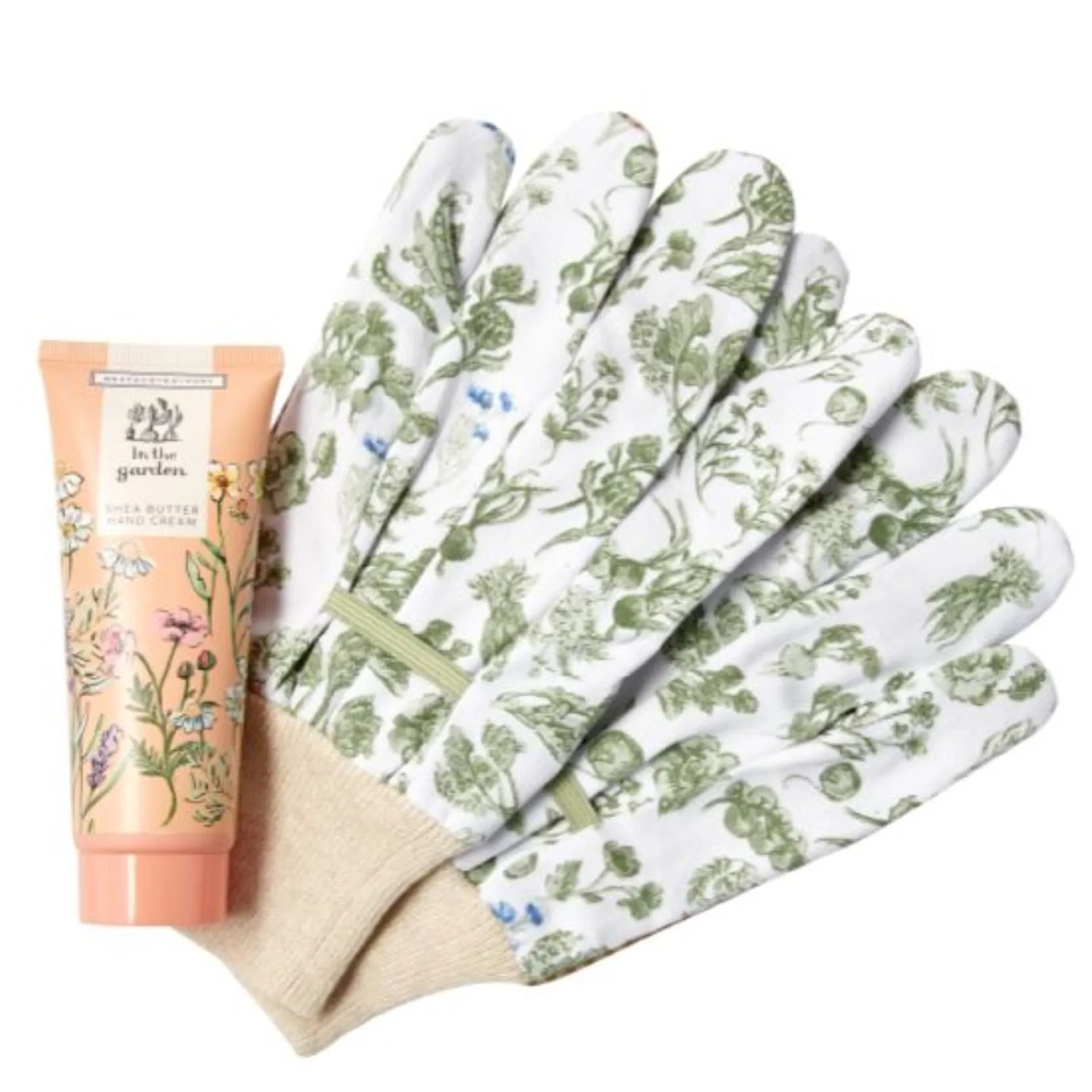 Heathcote & Ivory "In the Garden" Gardening Gloves & Hand Cream Set