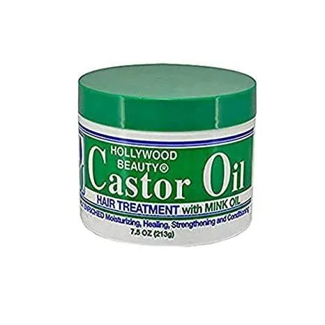 Hollywood Beauty Castor Oil Hair Treatment W Mink Oil 7 5Oz