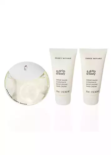 Issey Miyake A Drop D’Issey 3 Piece Set - Eau De Parfum 50ml & 2 x Hand Cream 50ml | Kaleidoscope