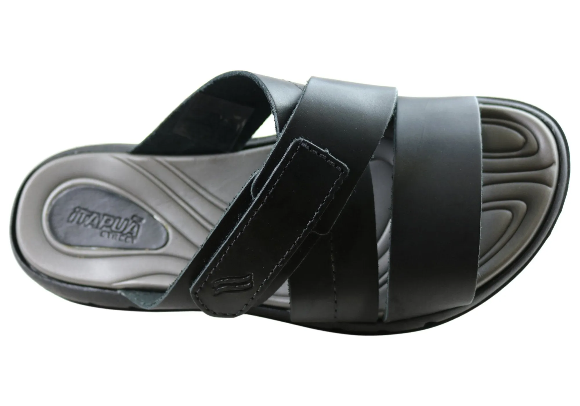 Itapua Max Mens Leather Comfortable Slides Sandals Made In Brazil