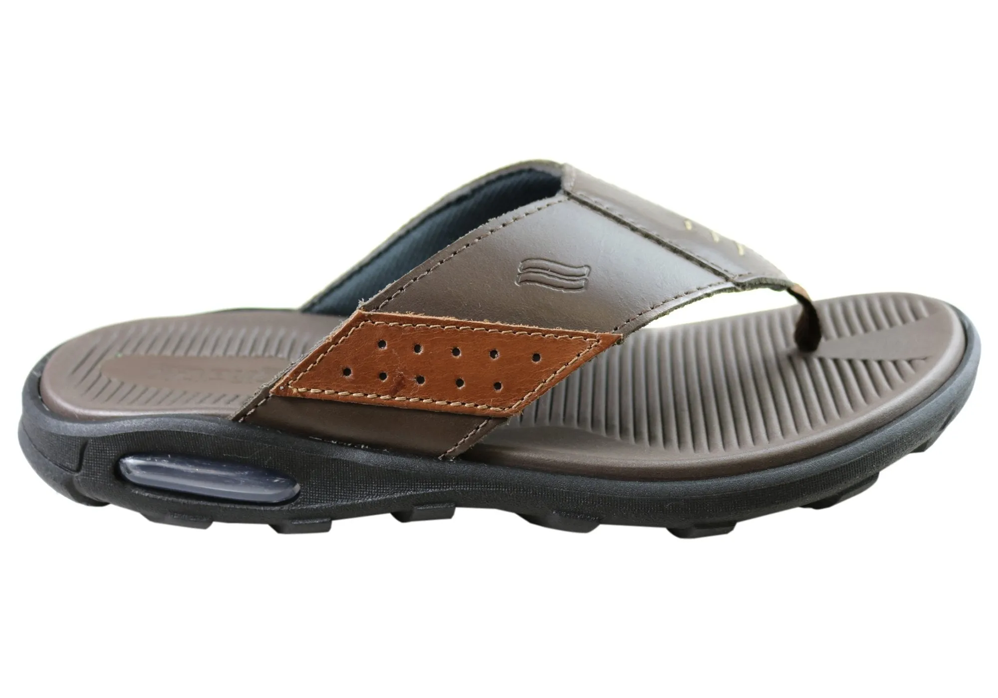 Itapua Roy Mens Leather Comfortable Thongs Sandals Made In Brazil