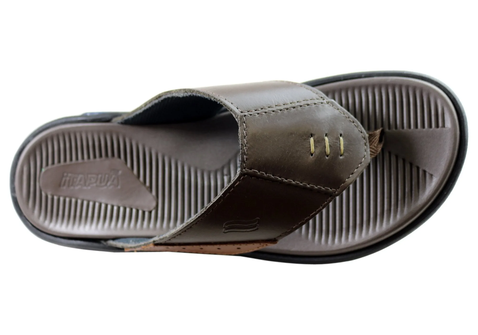 Itapua Roy Mens Leather Comfortable Thongs Sandals Made In Brazil