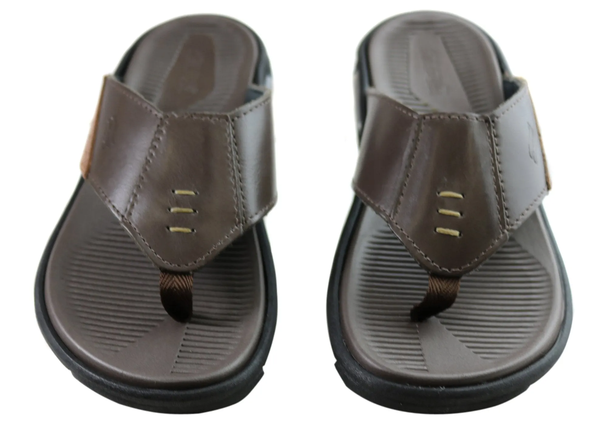 Itapua Roy Mens Leather Comfortable Thongs Sandals Made In Brazil