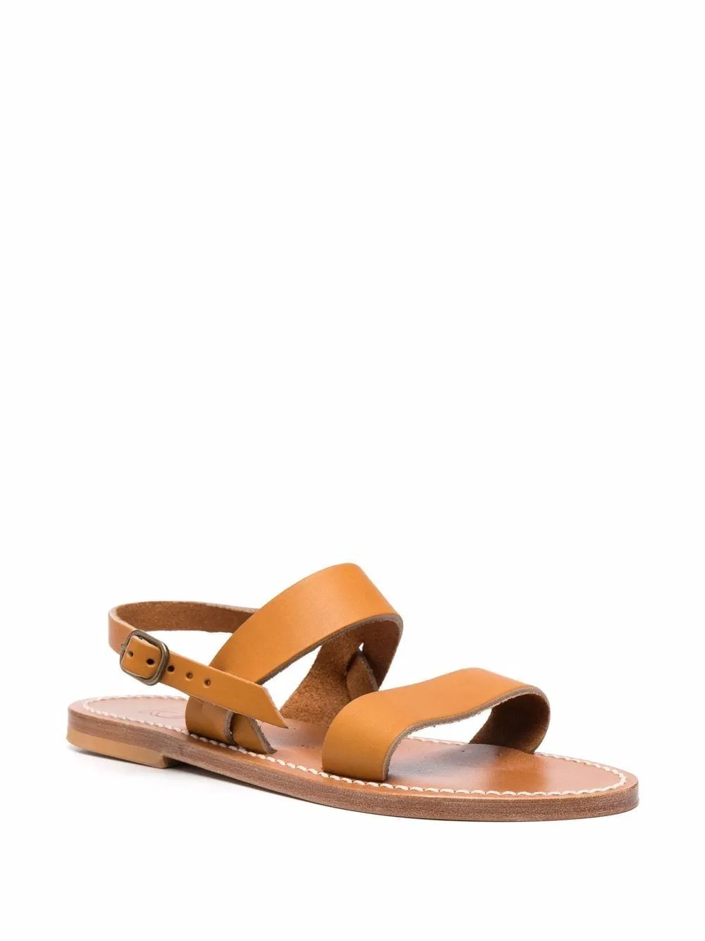 K Jacques St Tropez    K Jacques St Tropez Barigoule Leather Flat Sandals