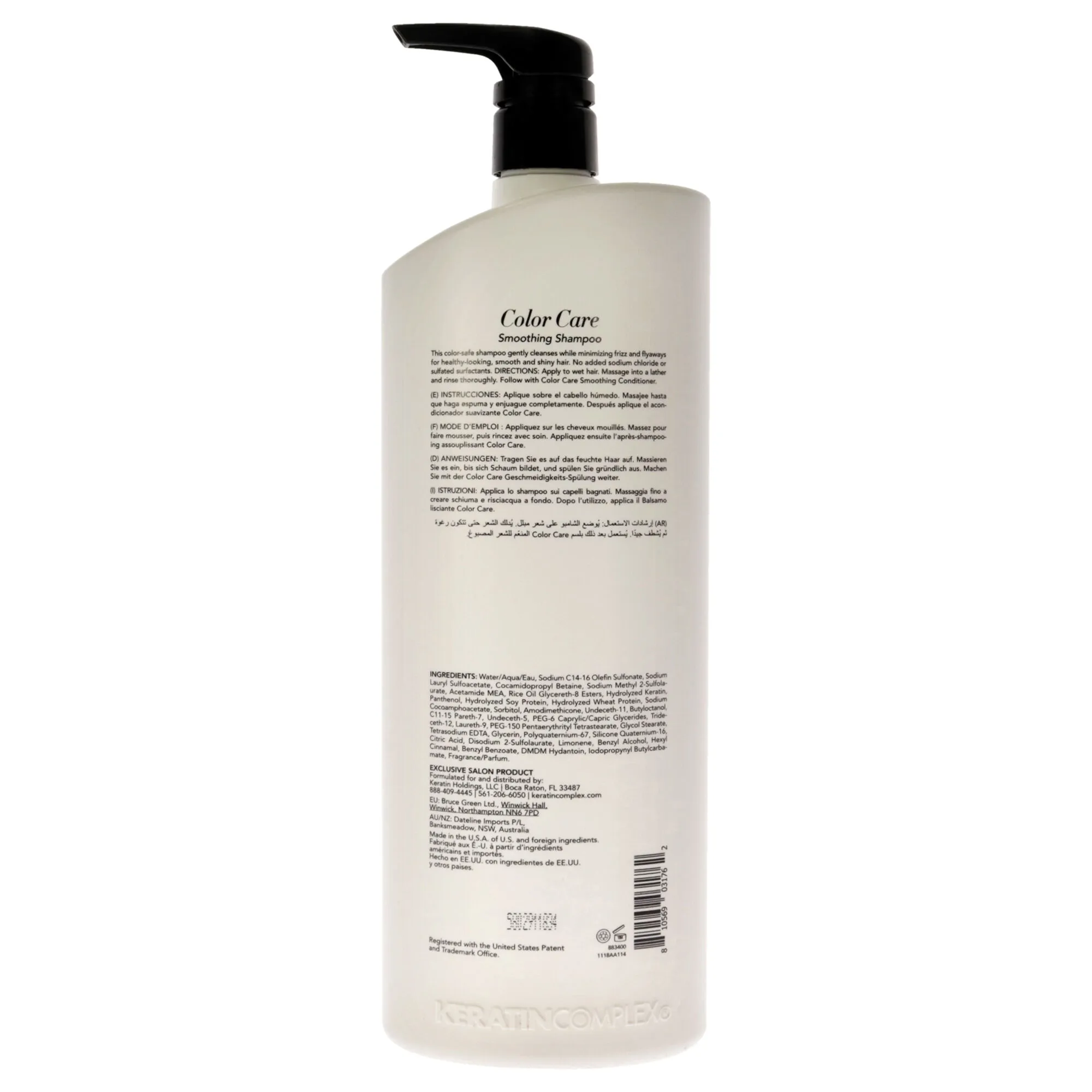 Keratin Complex Color Care Shampoo by Keratin Complex for Unisex - 33.8 oz Shampoo