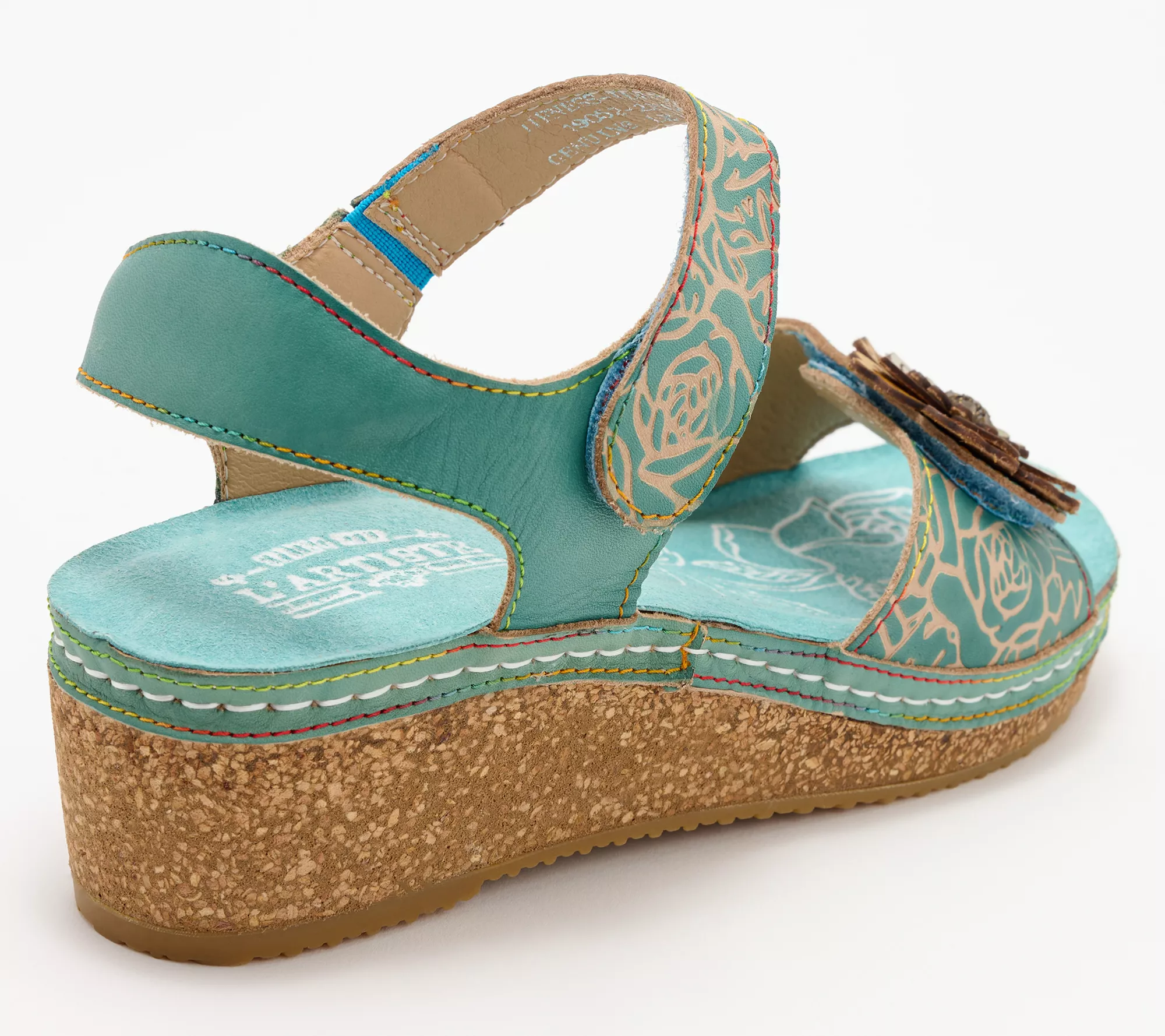 L'Artiste by Spring Step Leather Wedge Sandals - Cuteness