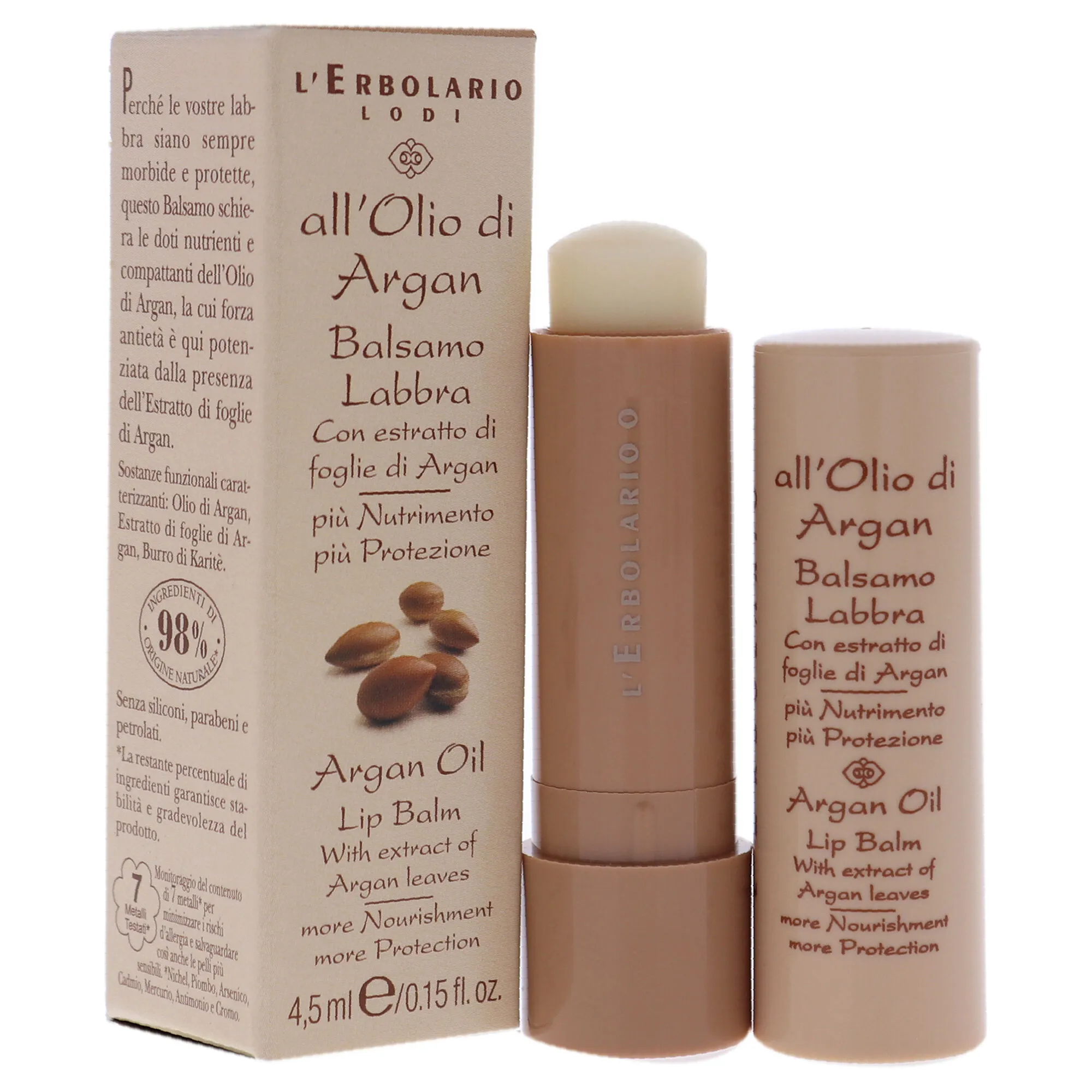 Lip Balm - Argan Oil by LErbolario for Unisex - 0.15 oz Lip Balm