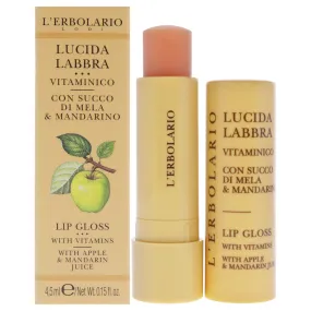 Lip Gloss - Apple and Mandarin Juice by LErbolario for Unisex - 0.15 oz Lip Balm