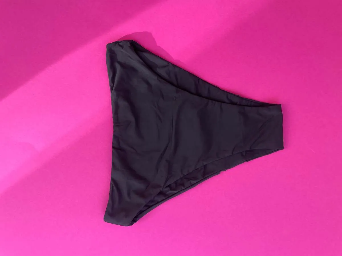 Mah High Waisted Bikini Bottom - Black