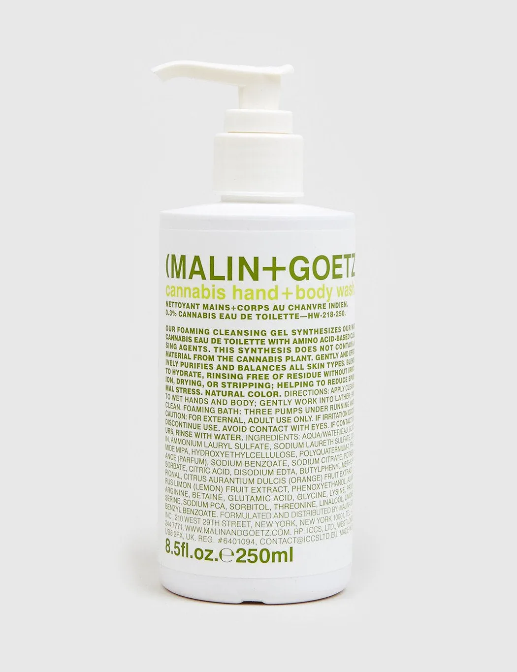 Malin+Goetz Hand & Body Wash - Cannabis