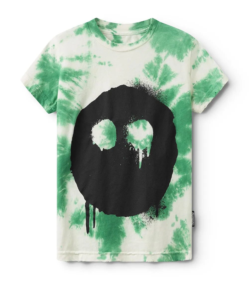 melting mask tie dye t-shirt