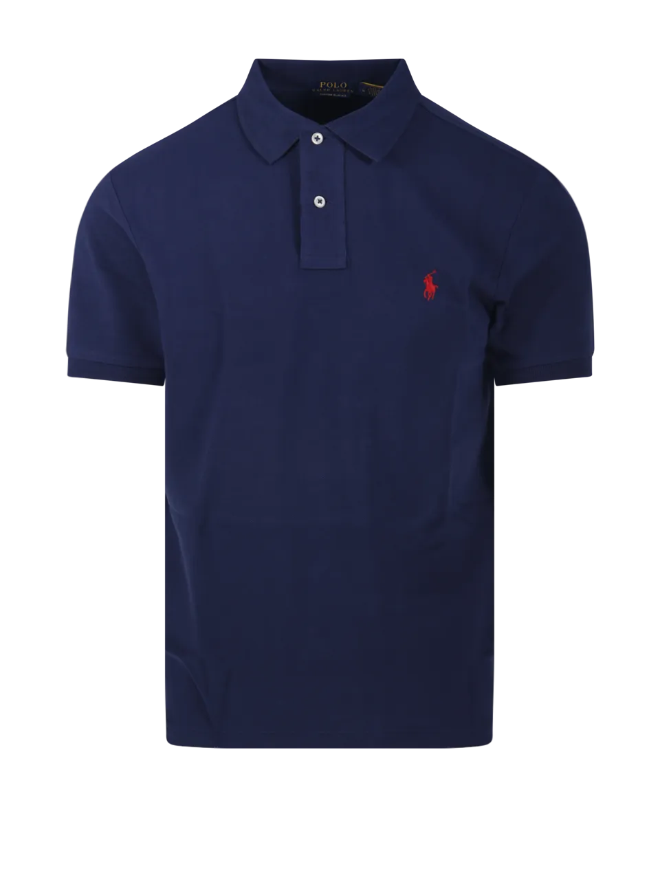 MEN RALPH LAUREN BLUE COTTON POLO