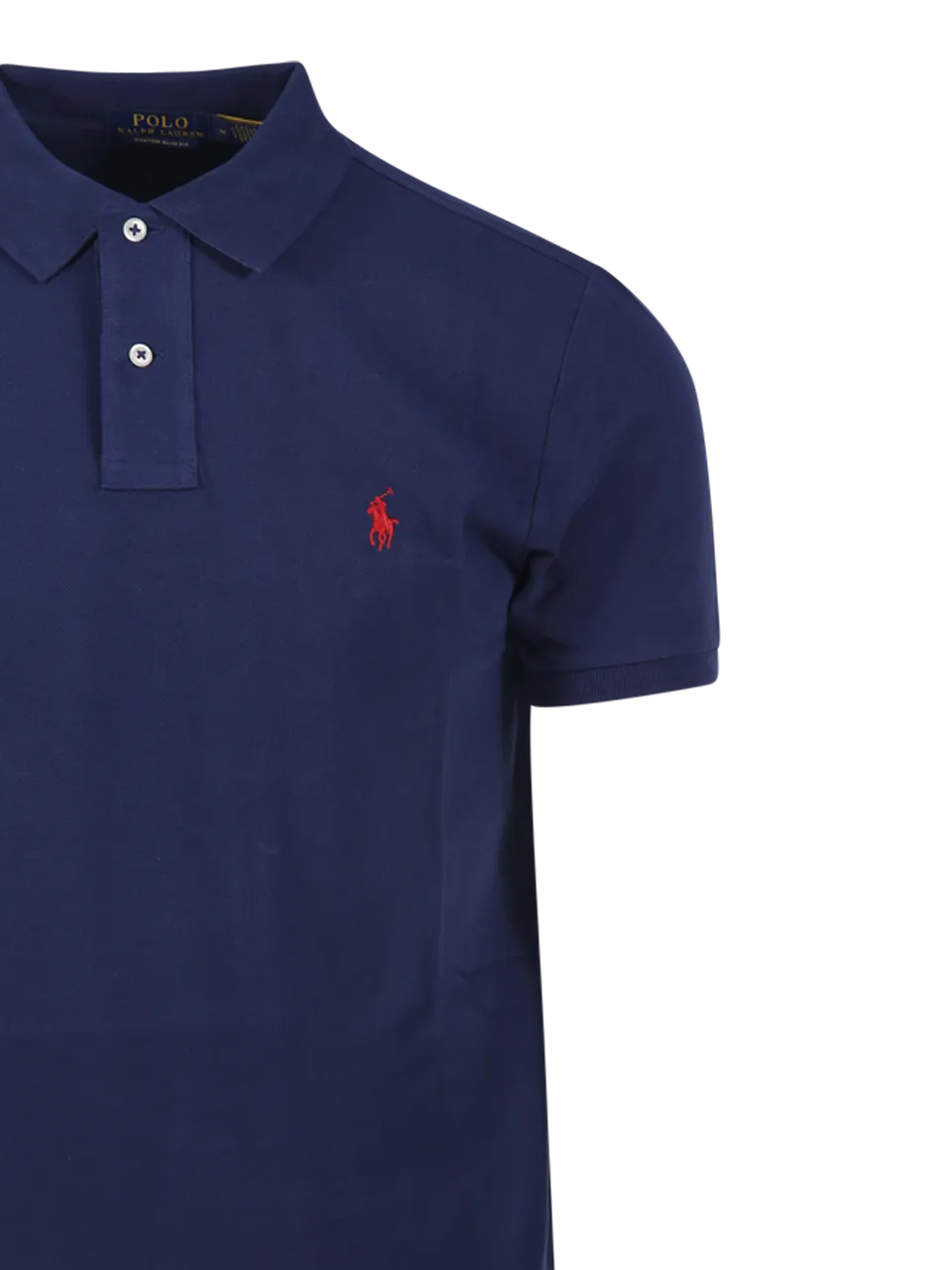 MEN RALPH LAUREN BLUE COTTON POLO