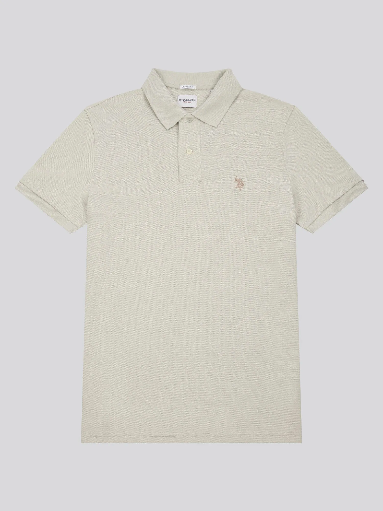 Mens Pique Polo Shirt in Moonstruck