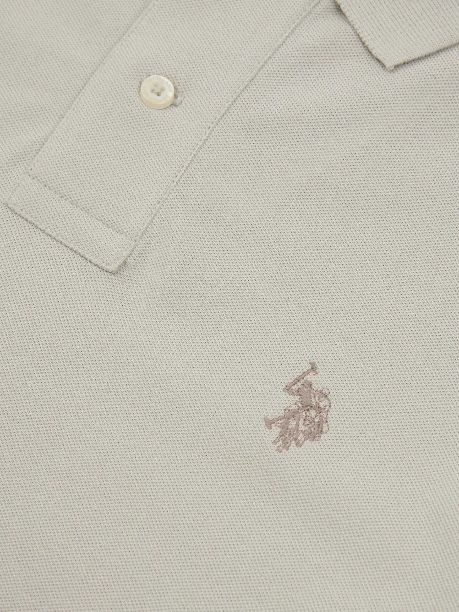 Mens Pique Polo Shirt in Moonstruck