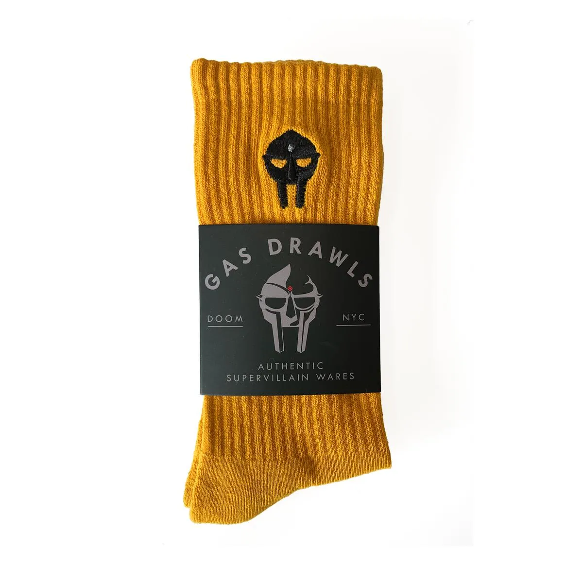 MF DOOM - MASK SOCK (GOLD)