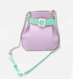 Mini Bucket Chained Bag - Lilac