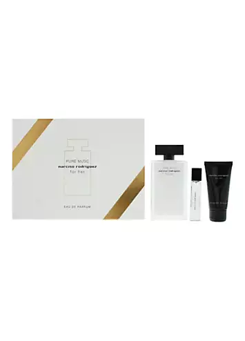 Narciso Rodriguez Pure Musc For Her 3 Piece Gift Set - Eau de Parfum 100ml & 10ml & Body Lotion 50ml | Kaleidoscope