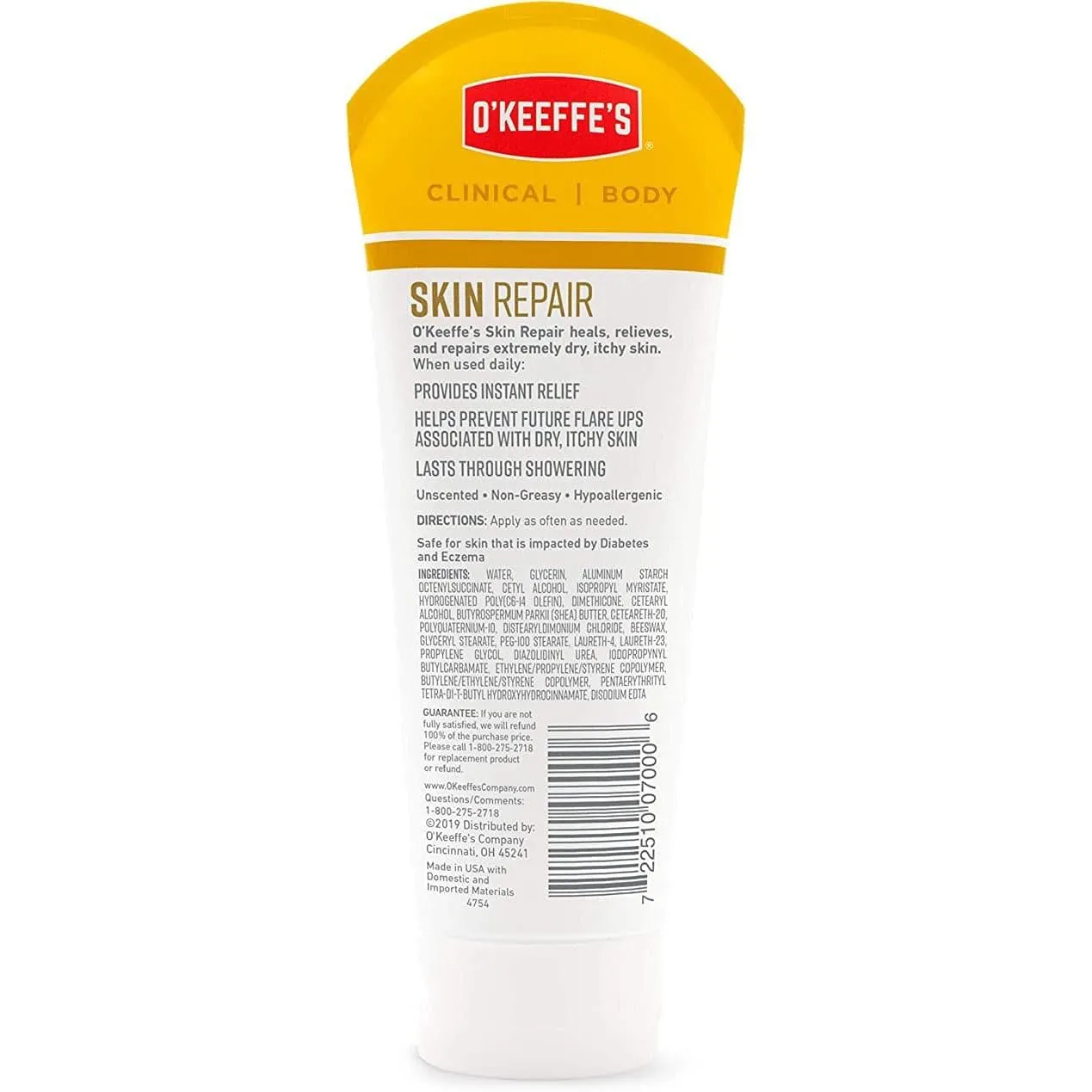 O'KEEFFE'S SKIN REPAIR TUBE BODY LOTION 7OZ