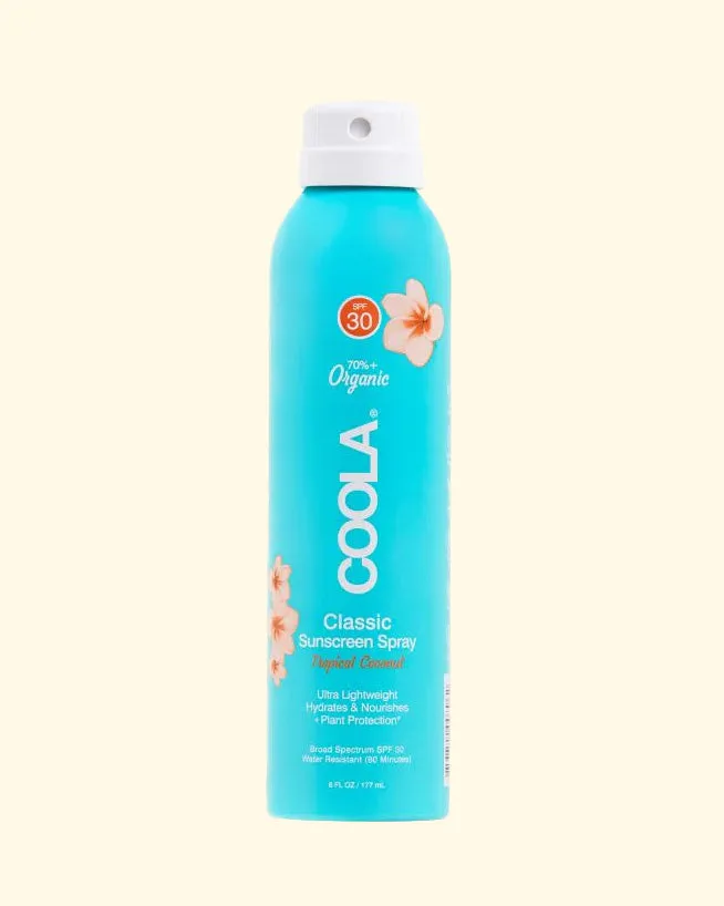 Organic Sunscreen Spray / SPF 30 Tropical Coconut