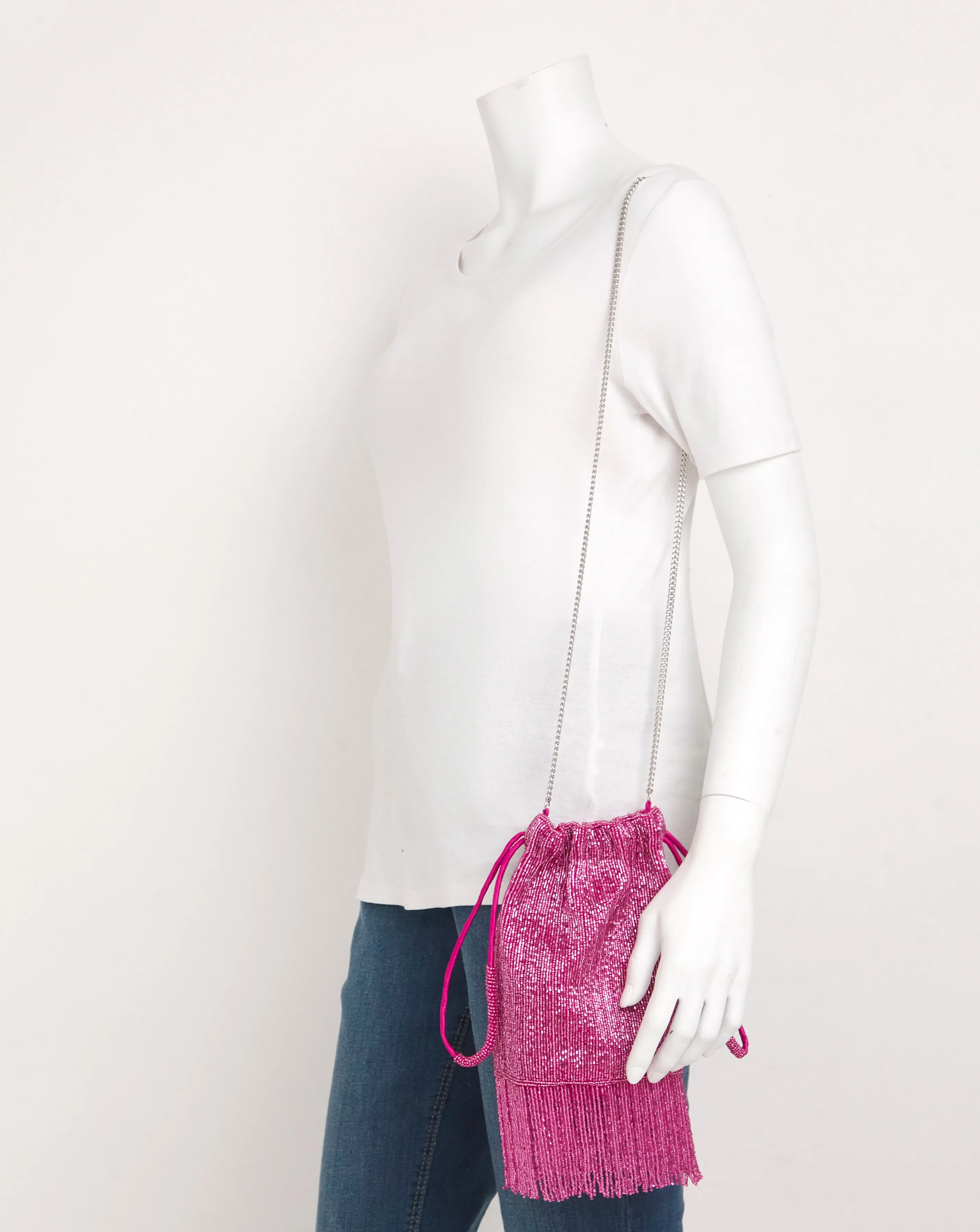 Pink Embellished Pouch Bag | Simply Be