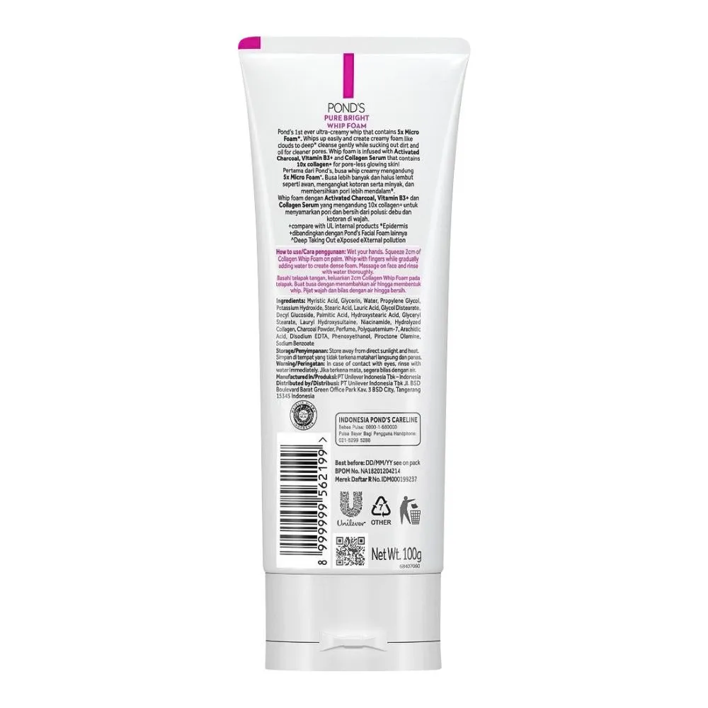 Pond's Pure Bright Serum Whip Foam, 100g