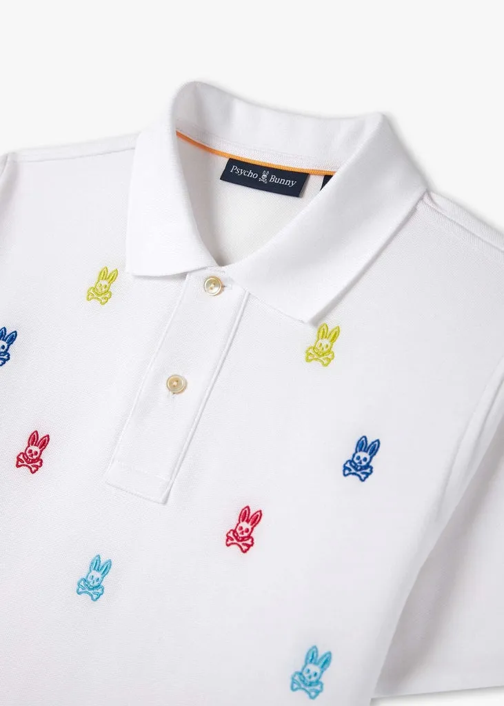 Psycho Bunny Bonham Pique Polo - White