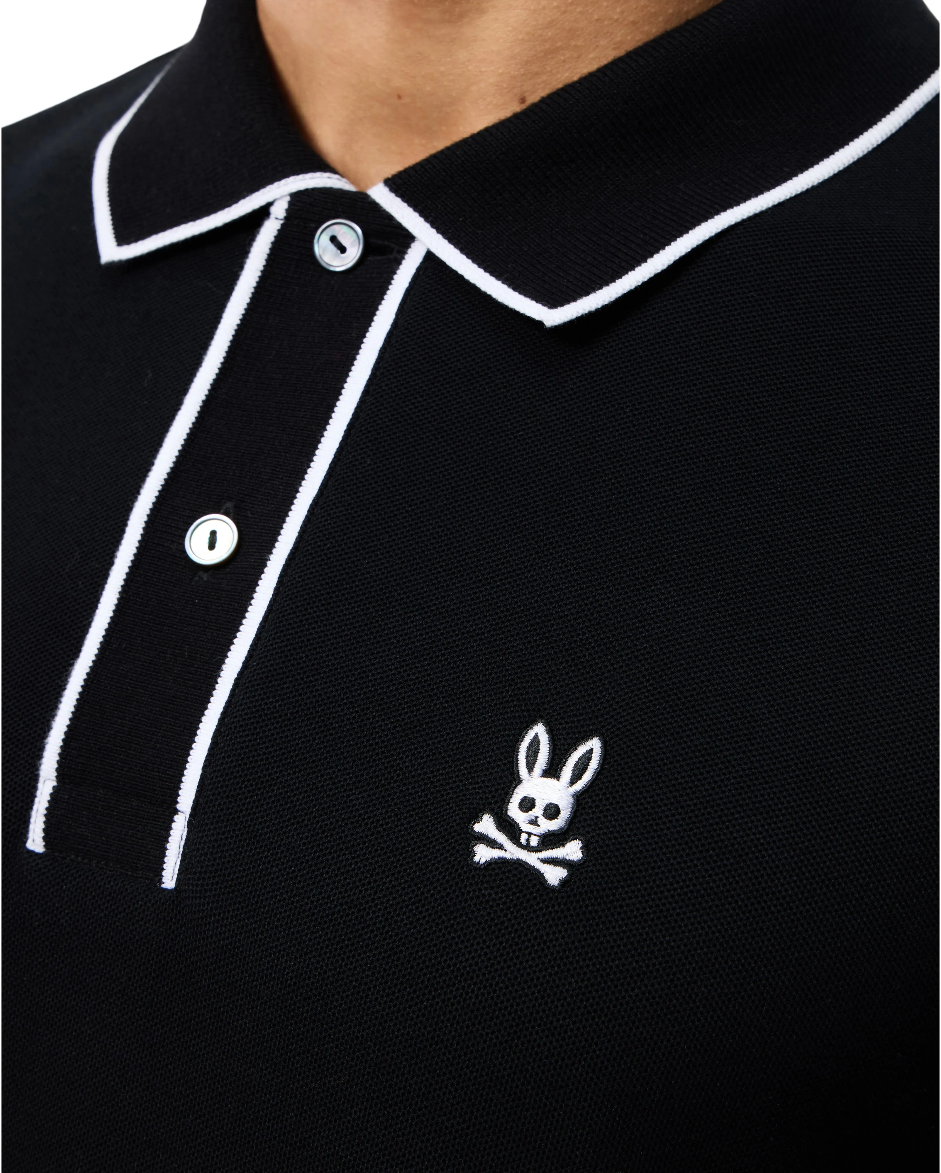 Psycho Bunny Dallas Polo - Black & White